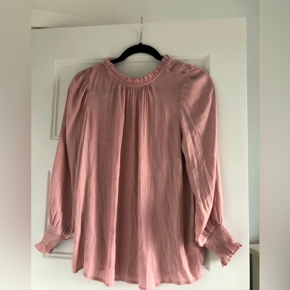 Carolina belle silky blouse in powder rose, new with tag - Picture 1 of 3